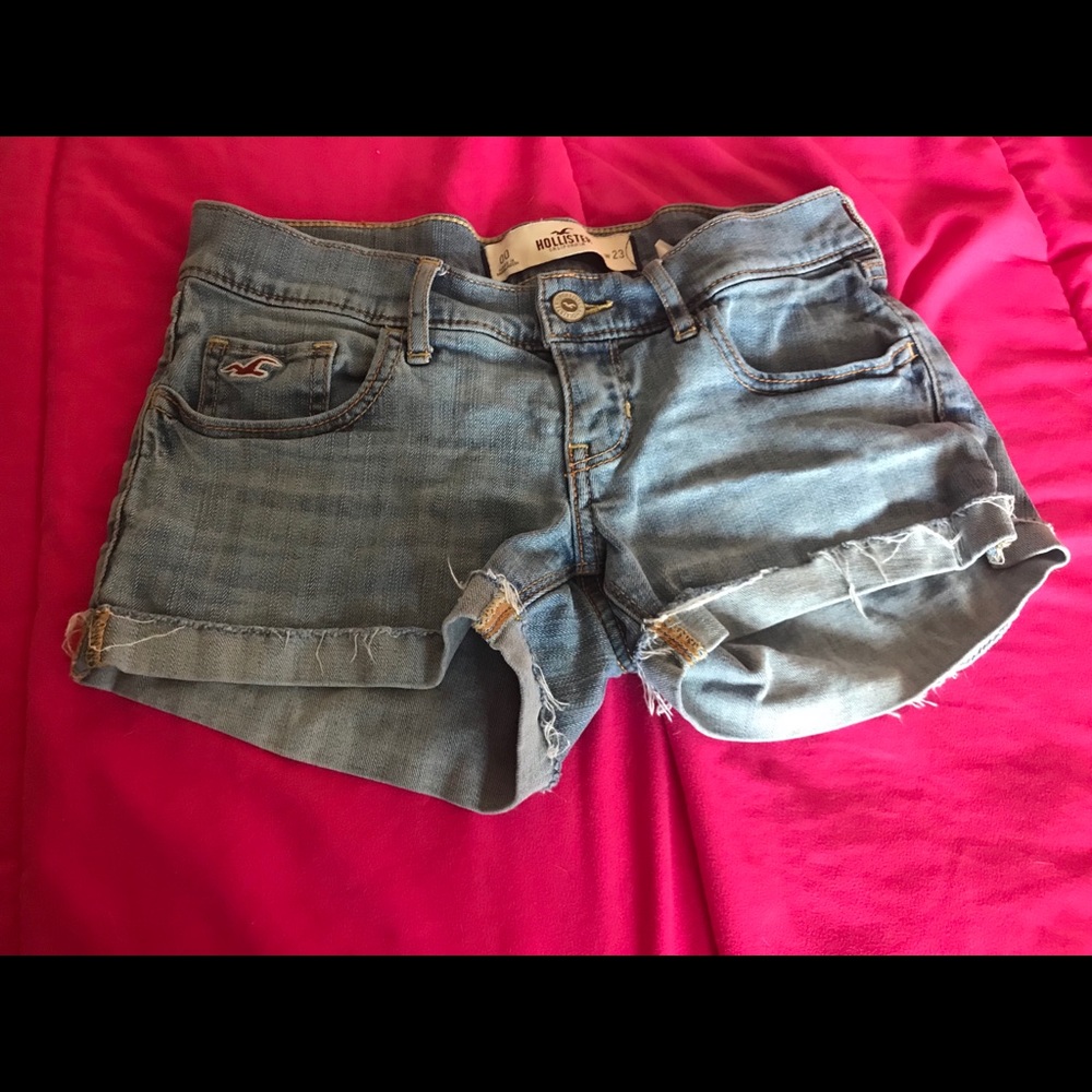 Medium Wash Hollister Shorts